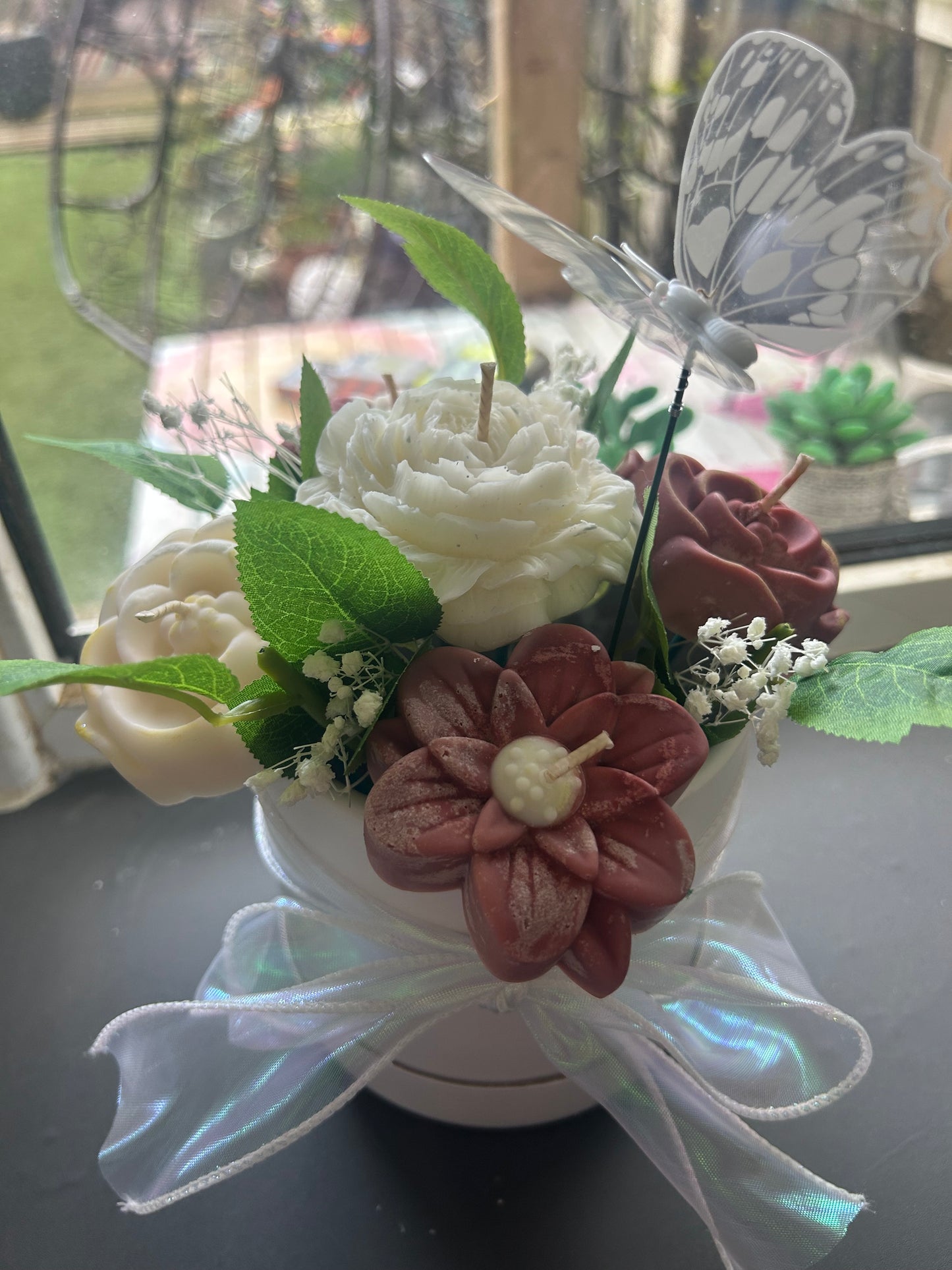 Candle flower box